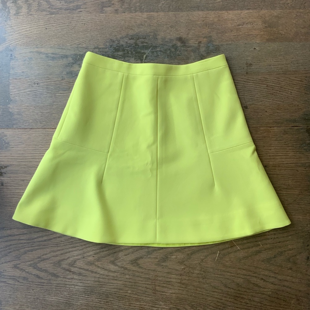 J. Crew Women’s Neon Yellow Mini Skirt Size: 0